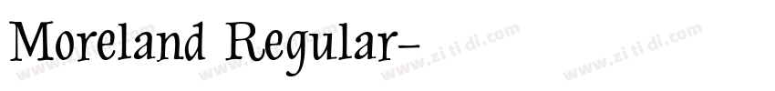 Moreland Regular字体转换